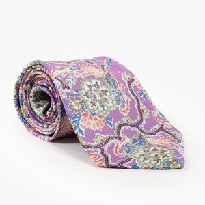 Ralph Lauren Purple Silk Paisley Tie